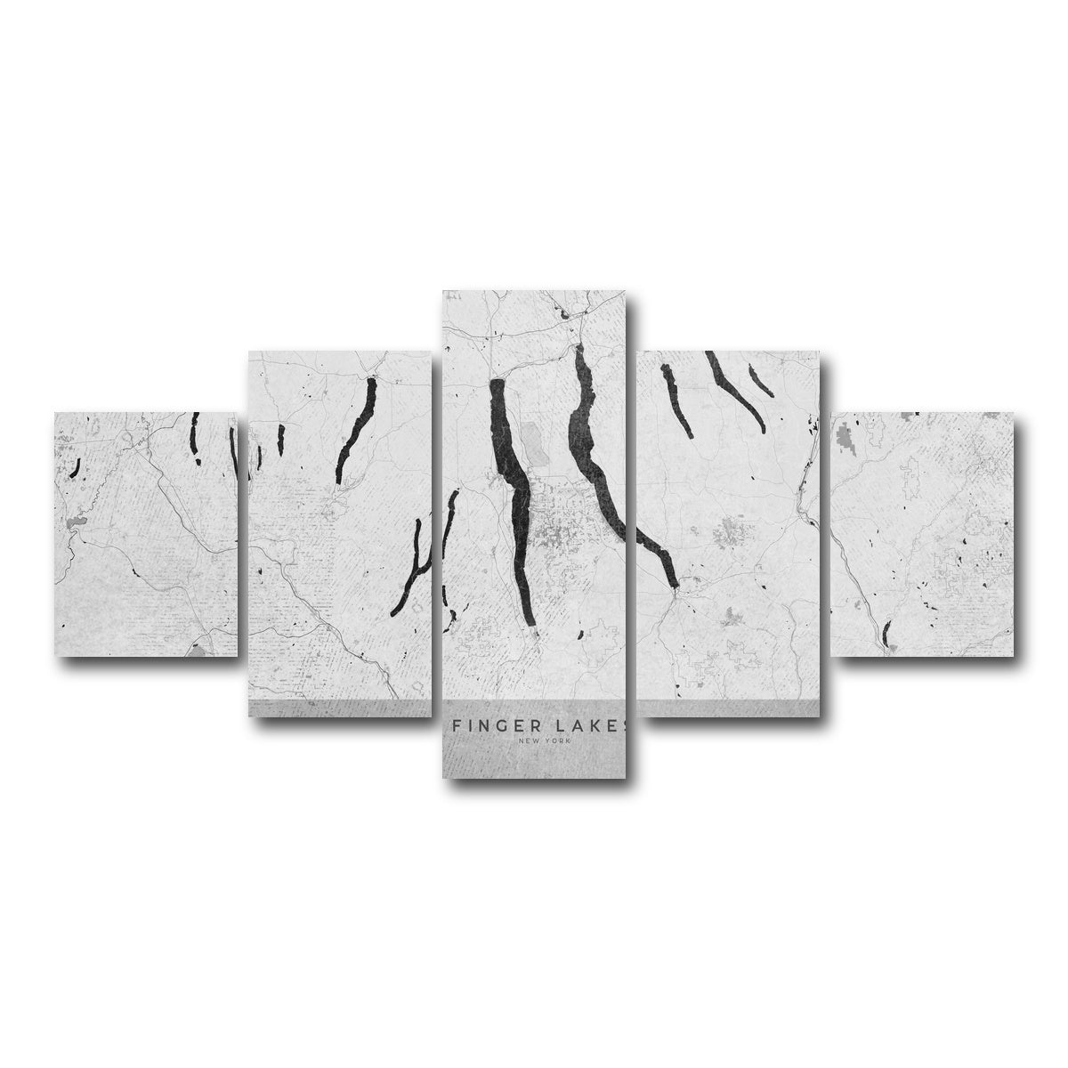 AUTO-MOCKUP WHITE | Finger Lakes Map 2 | 5 Piece | Gallery Wrap Canvas | group=5_short