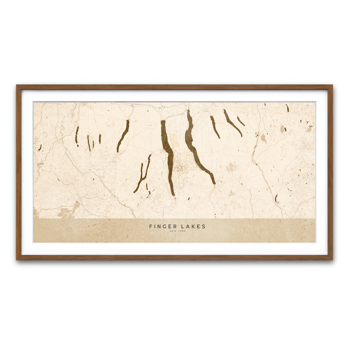 Framed Print 2x1 Walnut