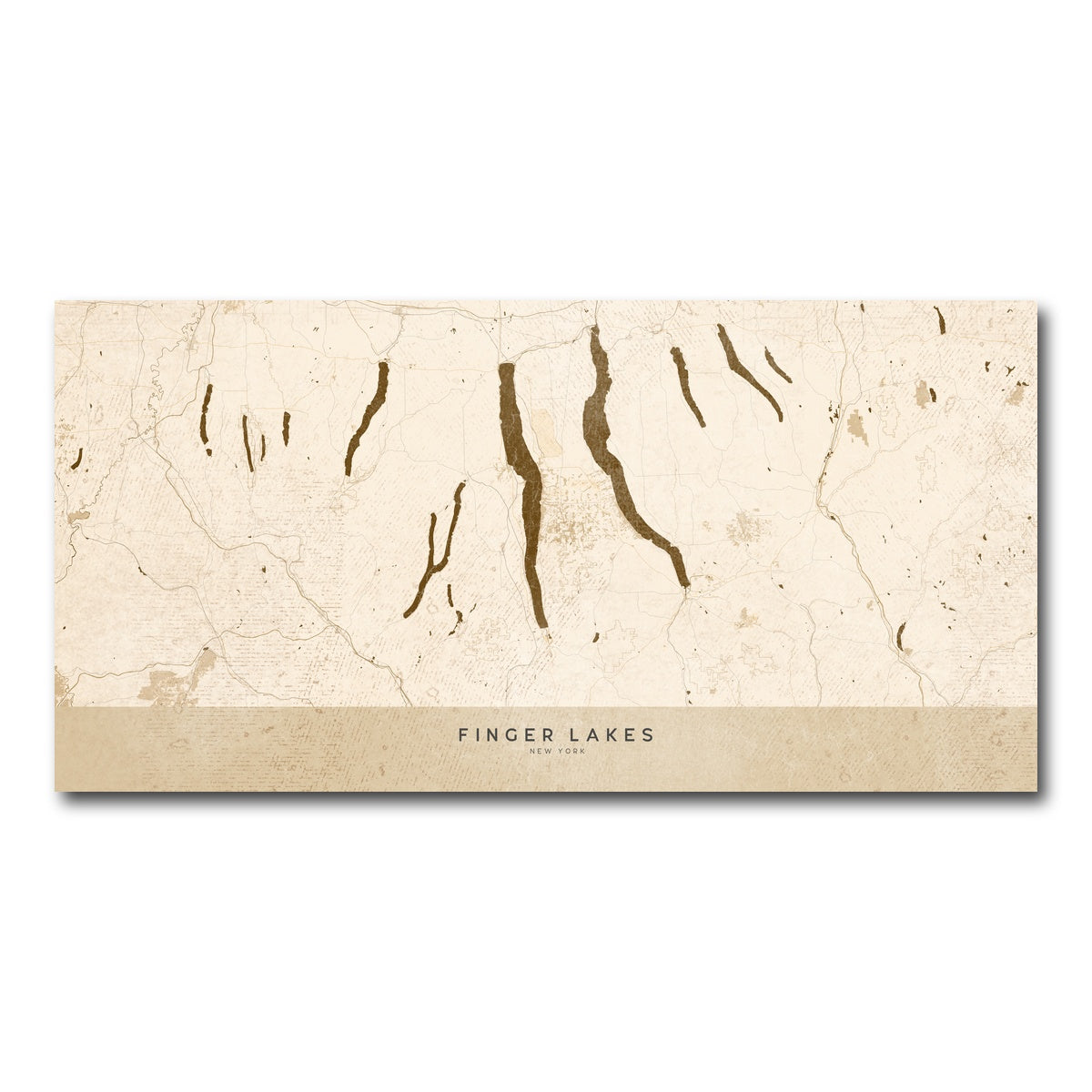 AUTO-MOCKUP WHITE | Finger Lakes Map | 1 Piece | Gallery Wrap Canvas | group=2x1