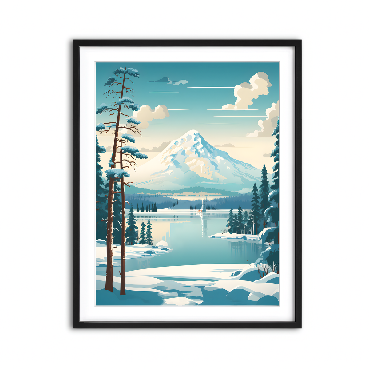 Framed Print 3x4 Black