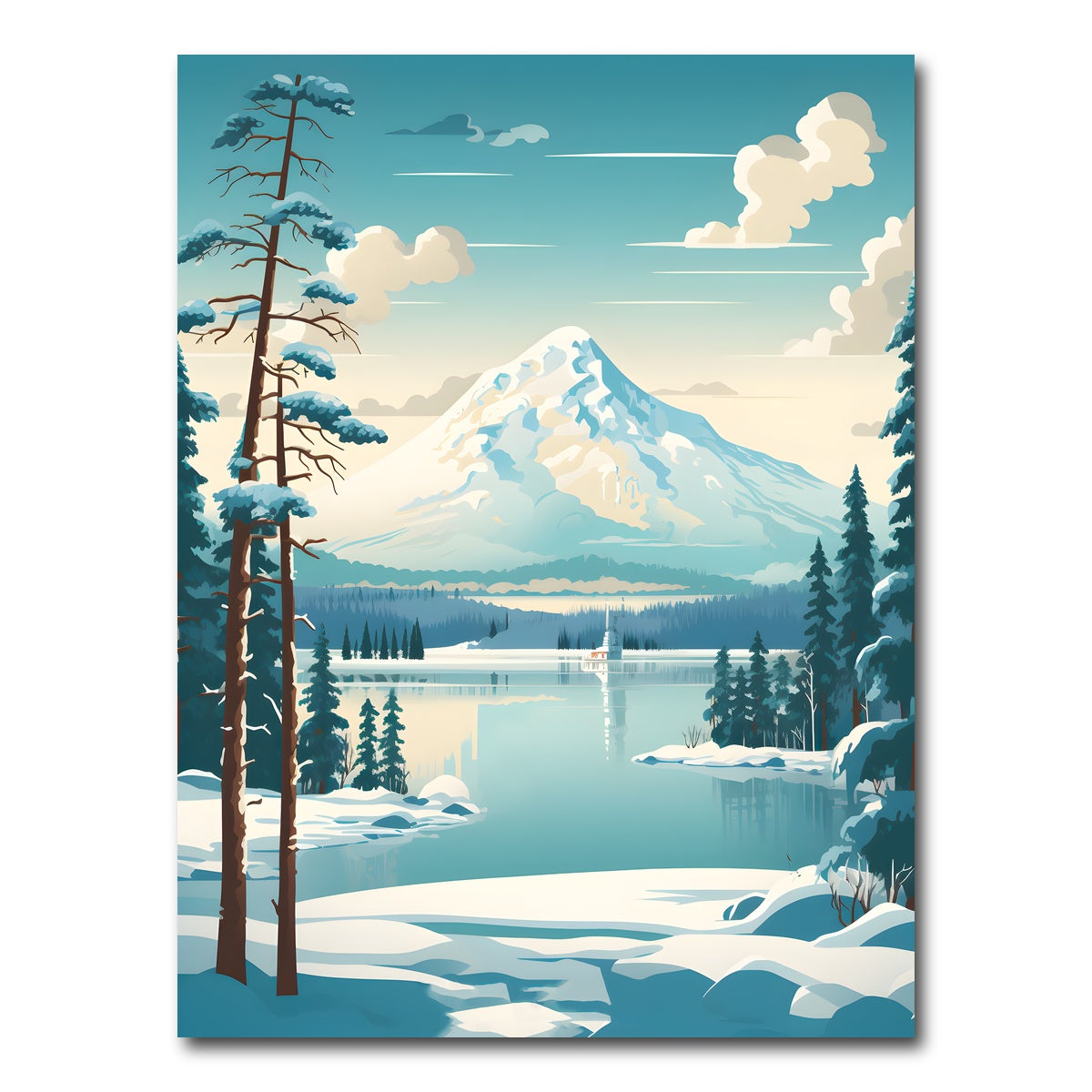 AUTO-MOCKUP WHITE | Finland - Lapland | 1 Piece | Gallery Wrap Canvas | group=3x4