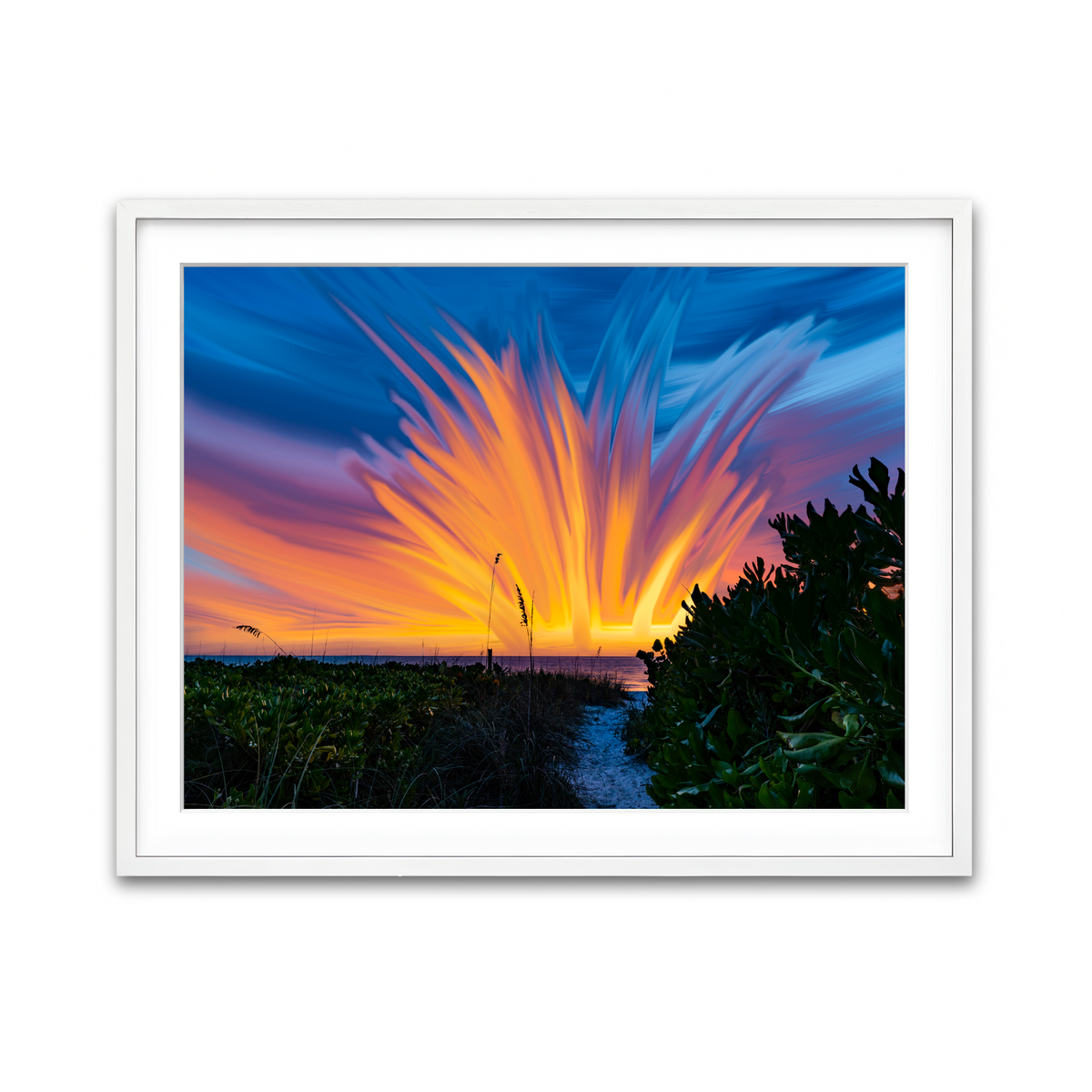 Framed Print 4x3 White