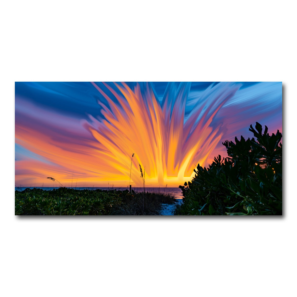AUTO-MOCKUP WHITE | Fire Sky | 1 Piece | Gallery Wrap Canvas | group=2x1