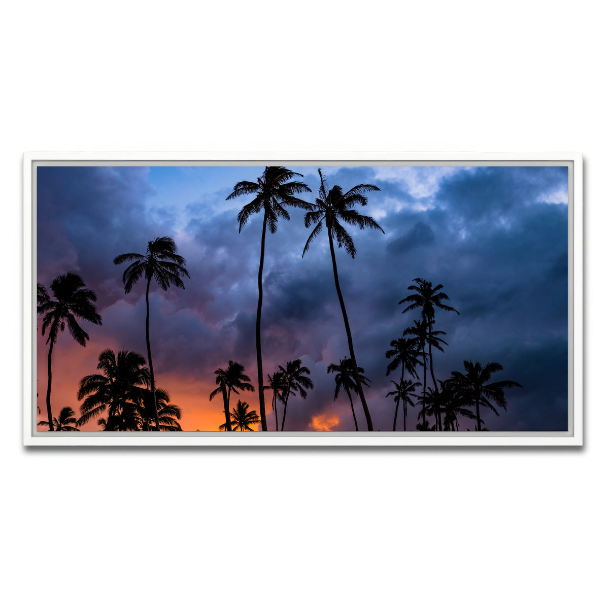 AUTO-MOCKUP WHITE | Fire in the Sky | 1 Piece | White Framed Canvas | group=2x1