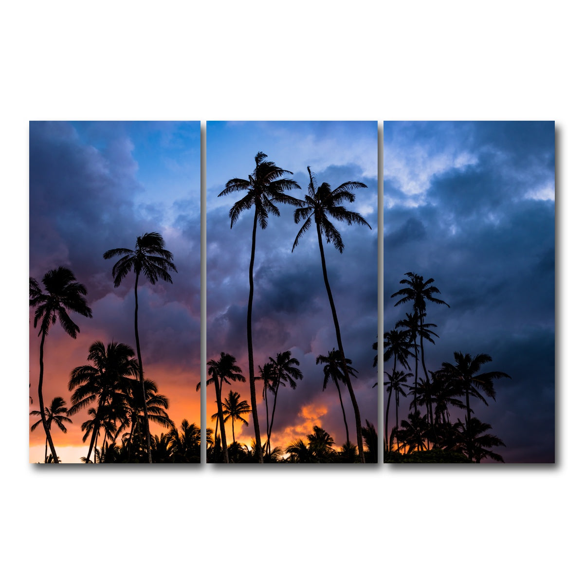 AUTO-MOCKUP WHITE | Fire in the Sky | 3 Piece | Gallery Wrap Canvas | group=12x24