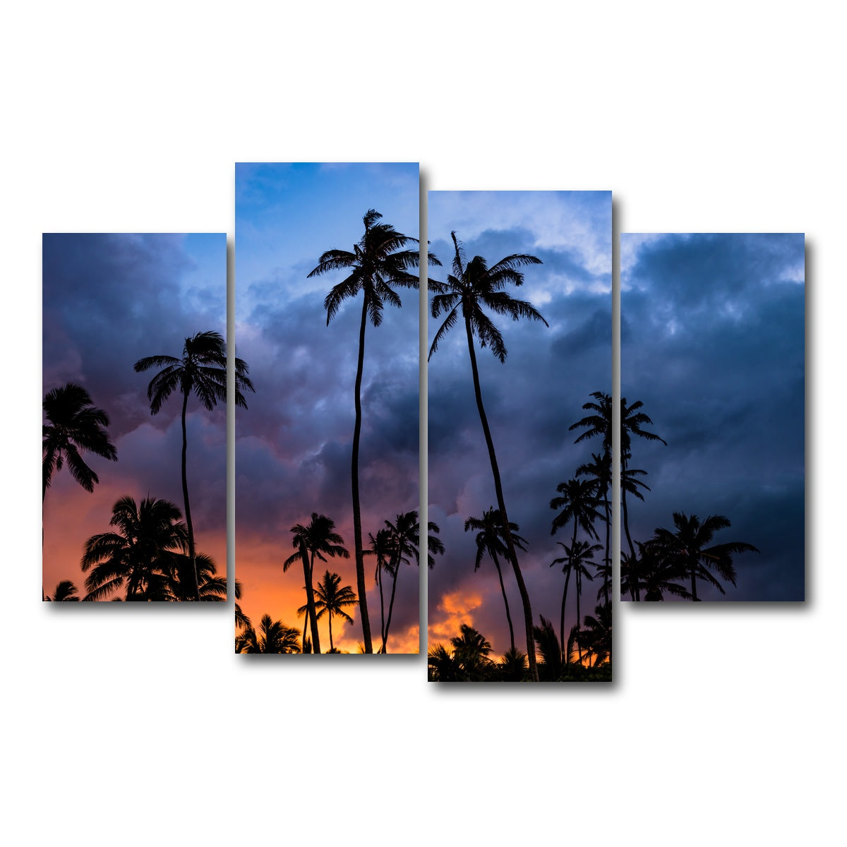 AUTO-MOCKUP WHITE | Fire in the Sky | 4 Piece | Gallery Wrap Canvas | group=4_short