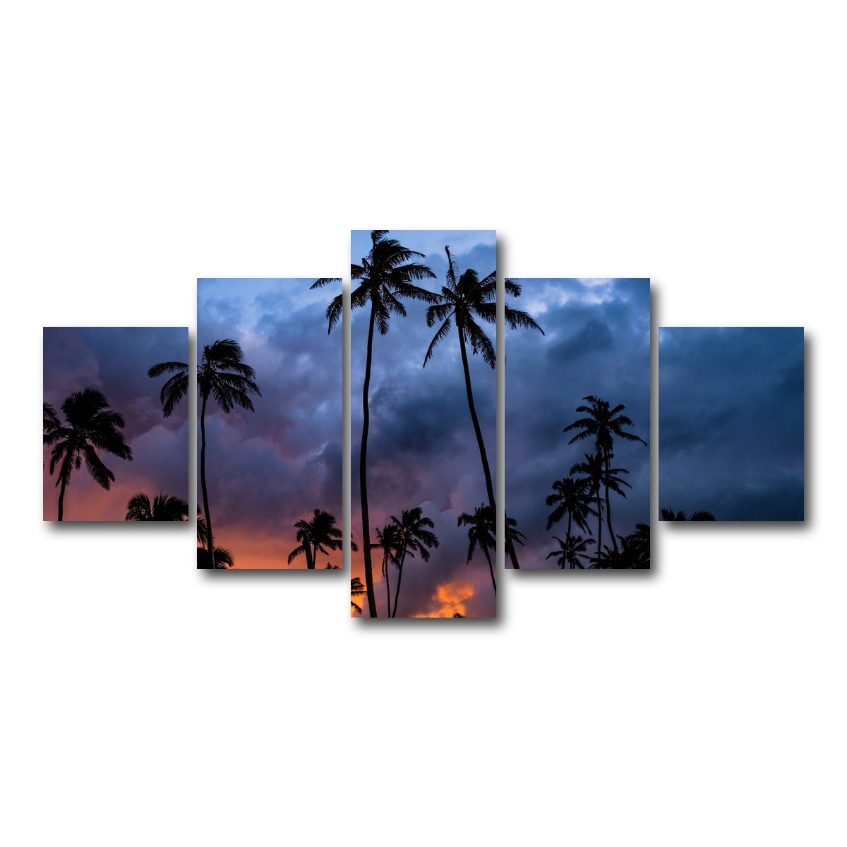 AUTO-MOCKUP WHITE | Fire in the Sky | 5 Piece | Gallery Wrap Canvas | group=5_short