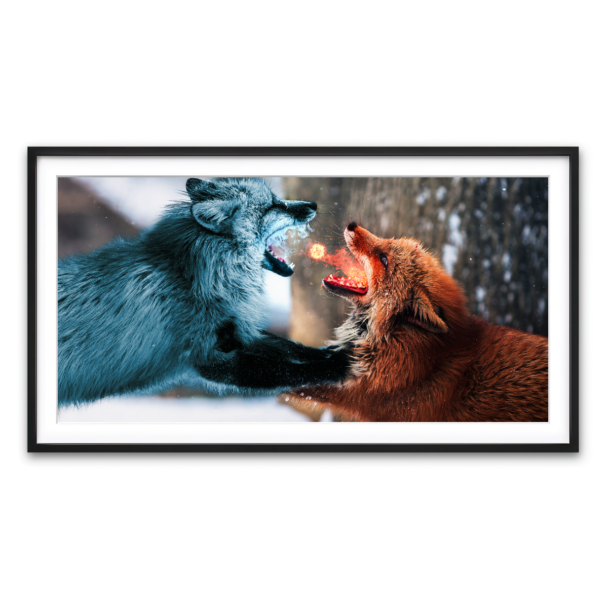 Framed Print 2x1 Black