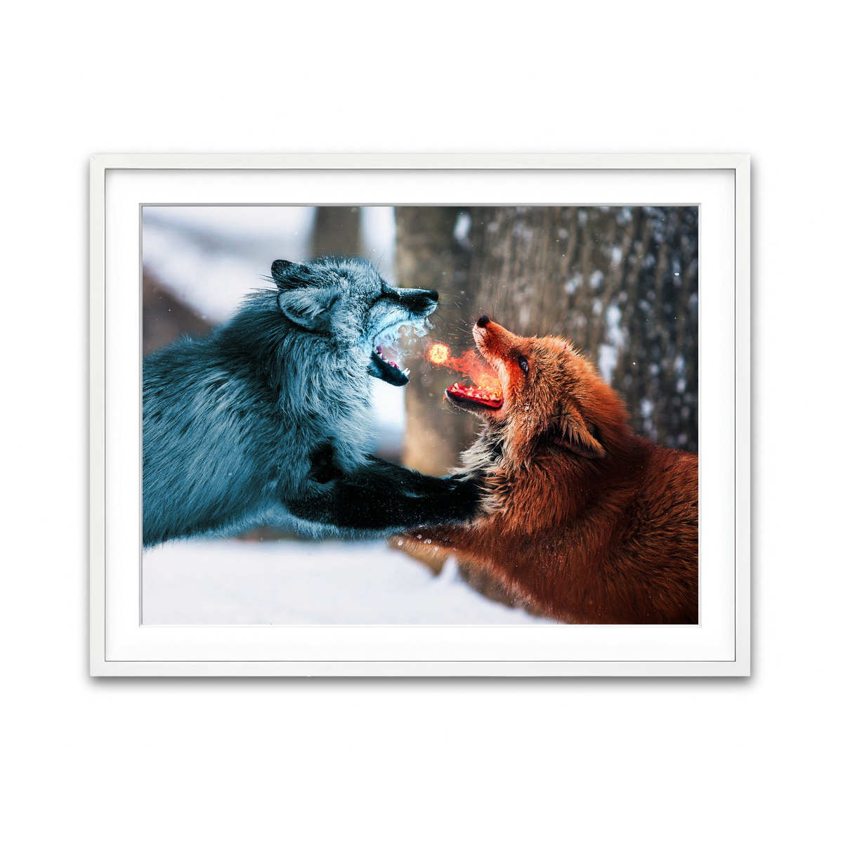 Framed Print 4x3 White