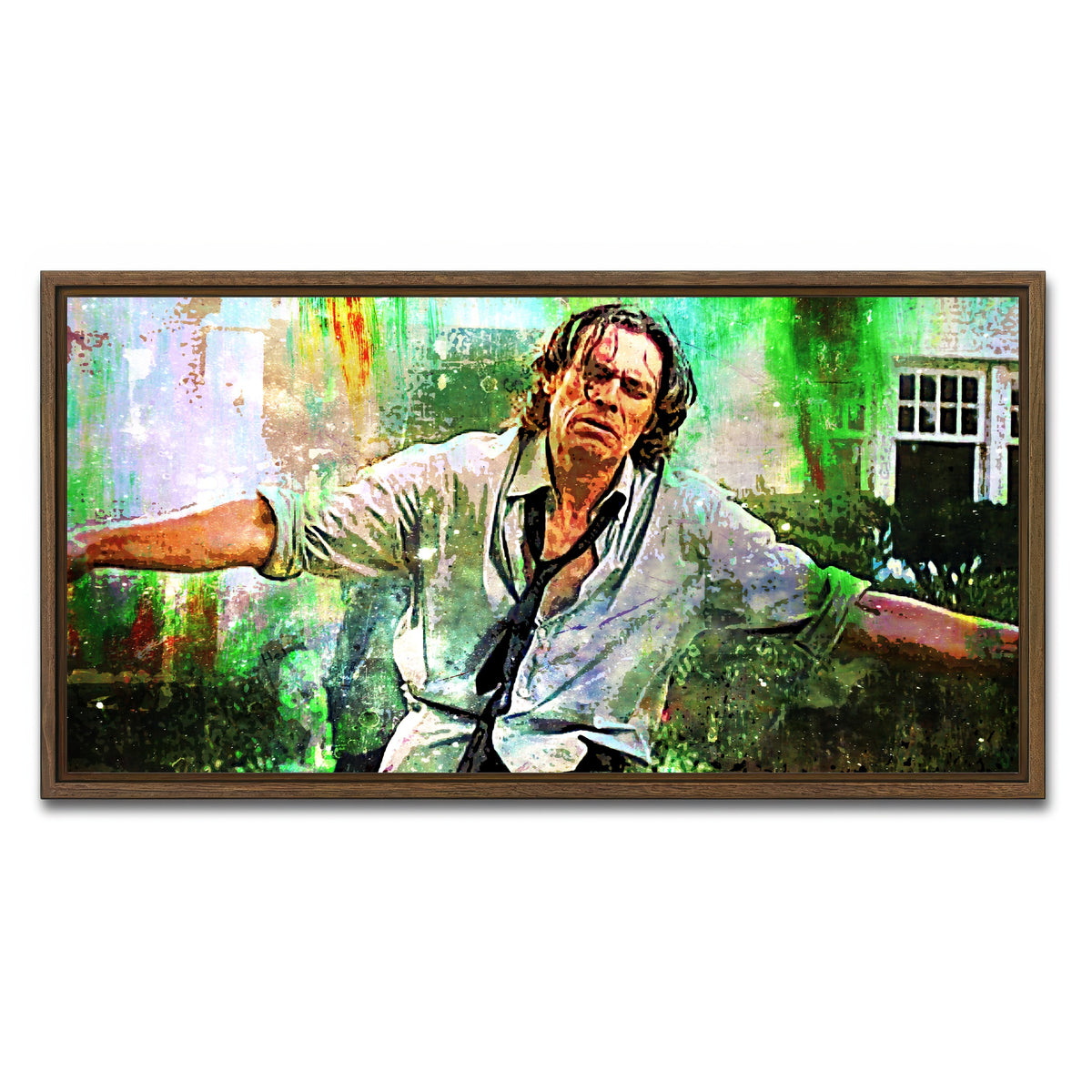 AUTO-MOCKUP WHITE | Firefight | 1 Piece | Walnut Framed Canvas | group=2x1