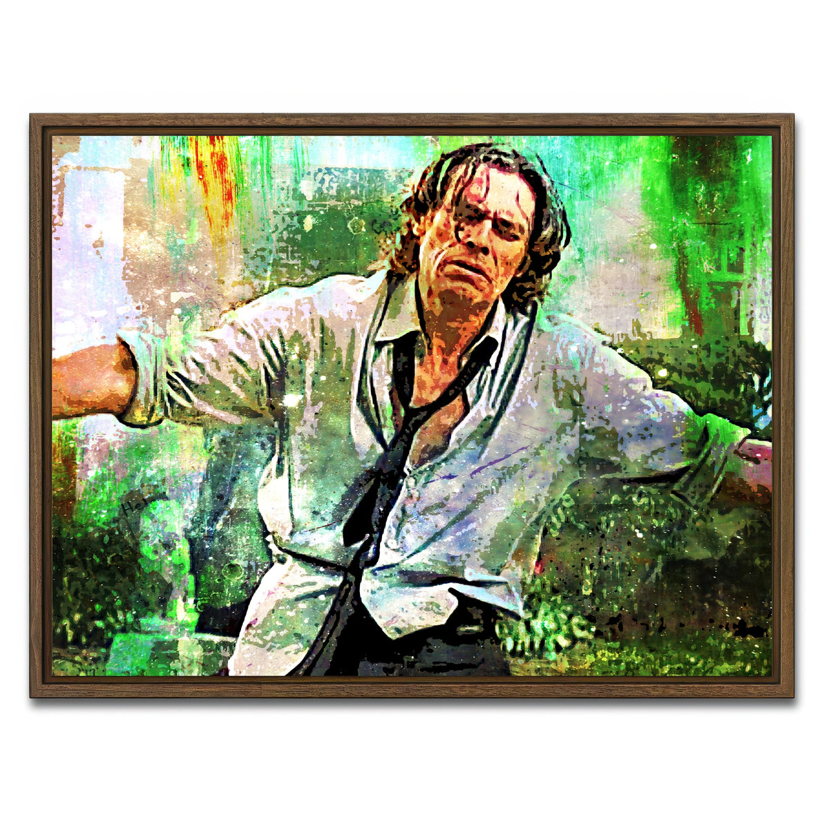 AUTO-MOCKUP WHITE | Firefight | 1 Piece | Walnut Framed Canvas | group=4x3