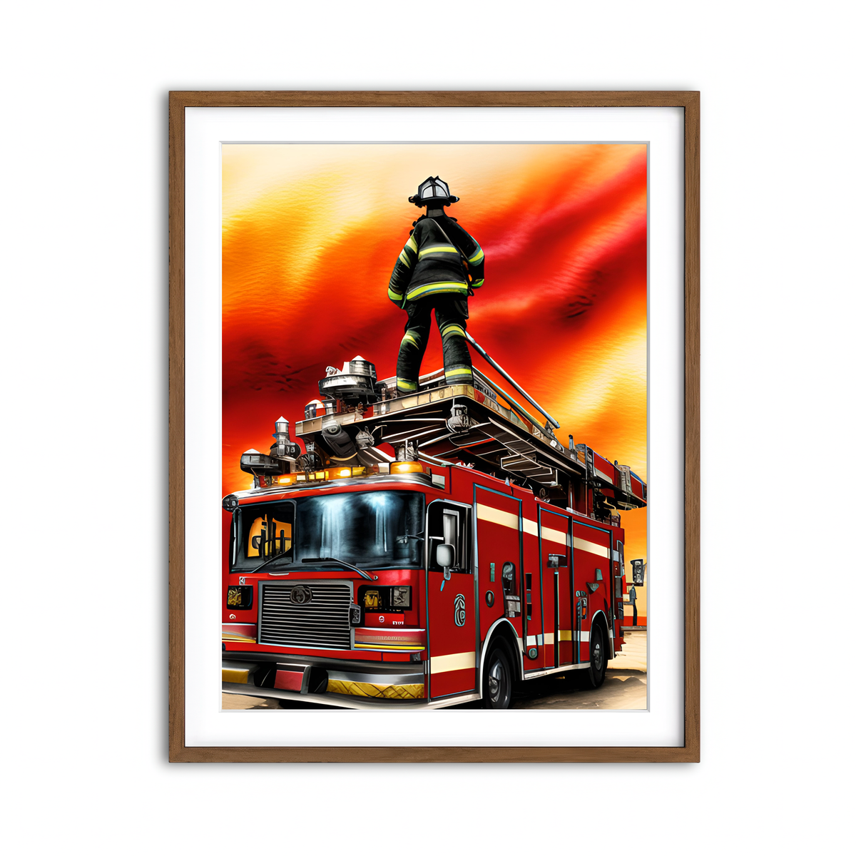 Framed Print 3x4 Walnut