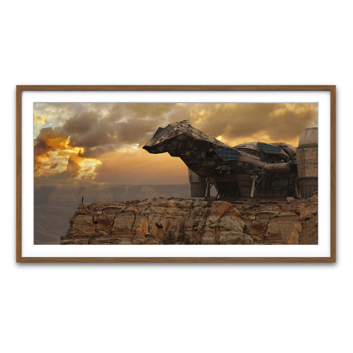 Framed Print 2x1 Walnut