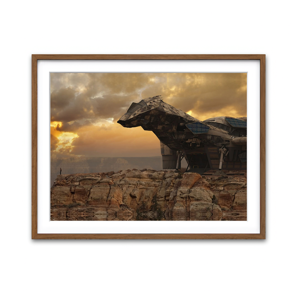 Framed Print 4x3 Walnut