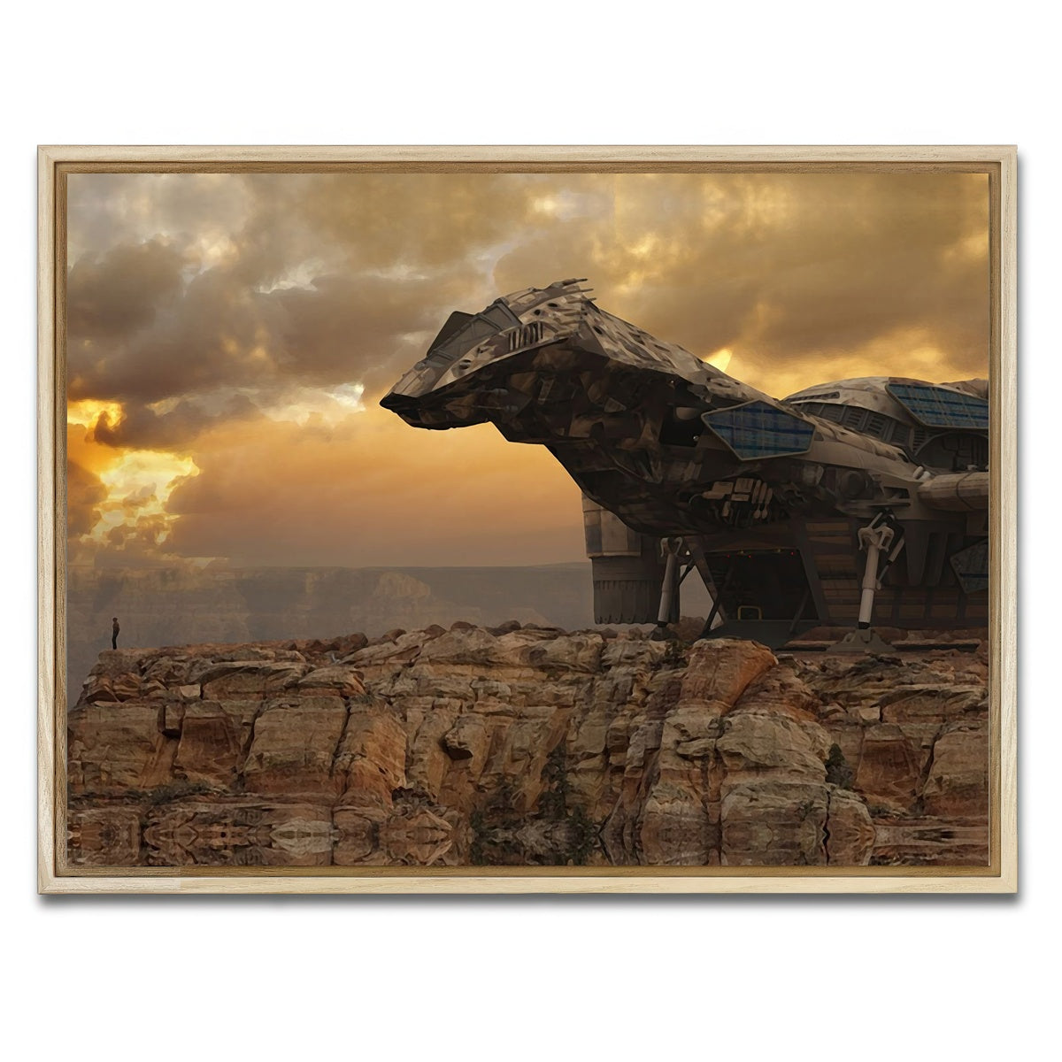 AUTO-MOCKUP WHITE | Firefly | 1 Piece | Natural Framed Canvas | group=4x3