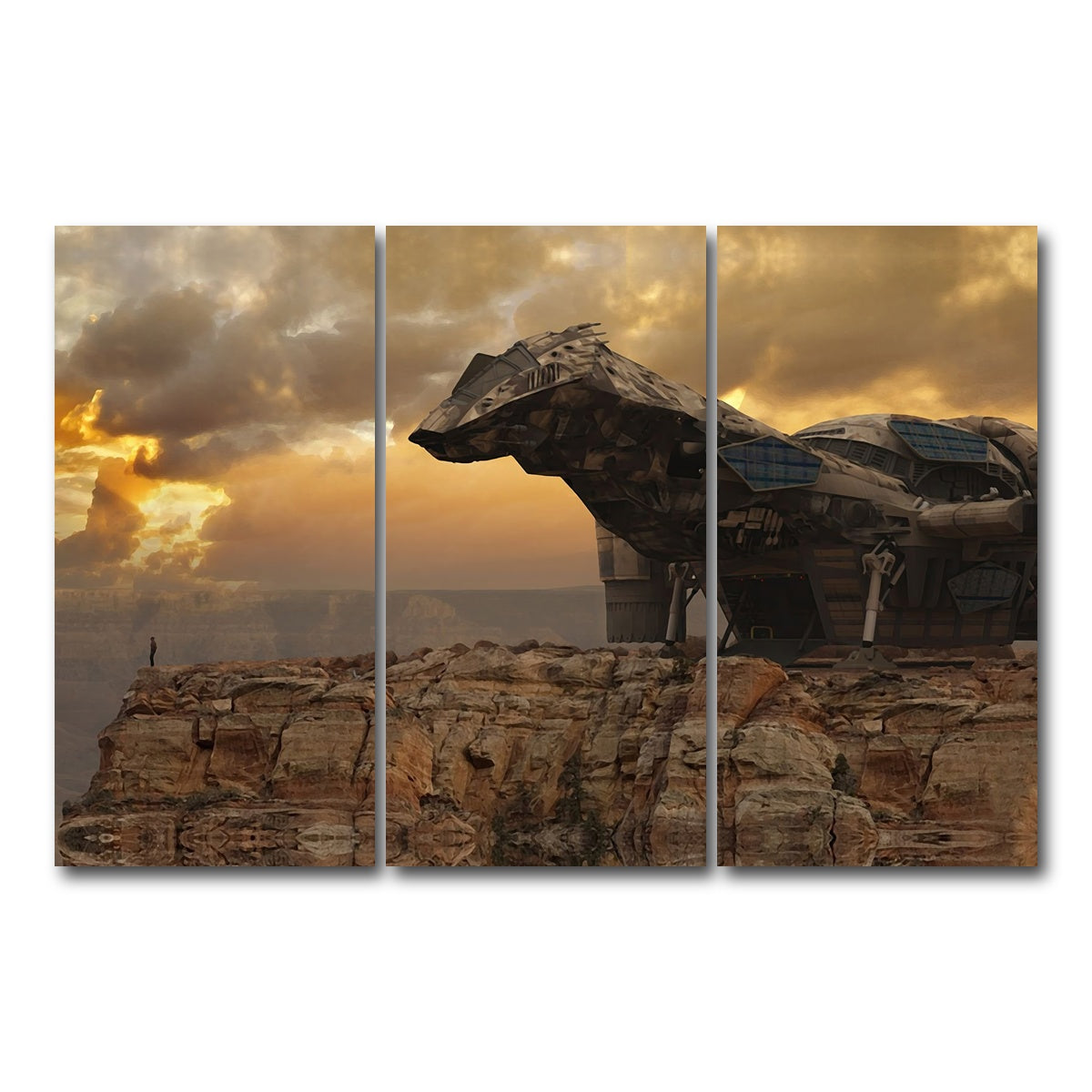 AUTO-MOCKUP WHITE | Firefly | 3 Piece | Gallery Wrap Canvas | group=12x24