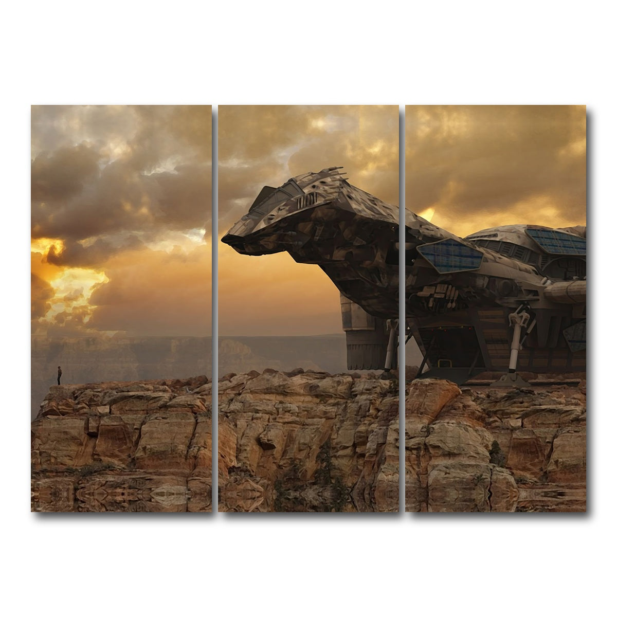 AUTO-MOCKUP WHITE | Firefly | 3 Piece | Gallery Wrap Canvas | group=8x18