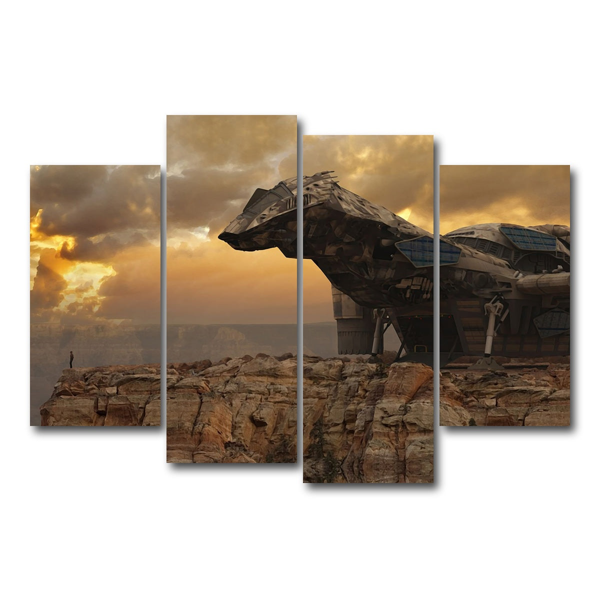AUTO-MOCKUP WHITE | Firefly | 4 Piece | Gallery Wrap Canvas | group=4_short