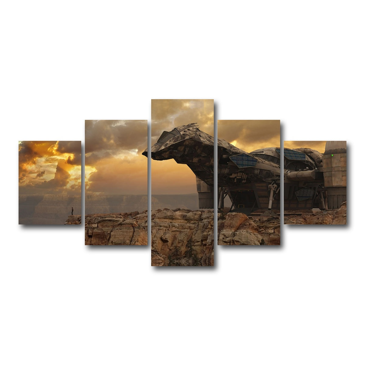 AUTO-MOCKUP WHITE | Firefly | 5 Piece | Gallery Wrap Canvas | group=5_short