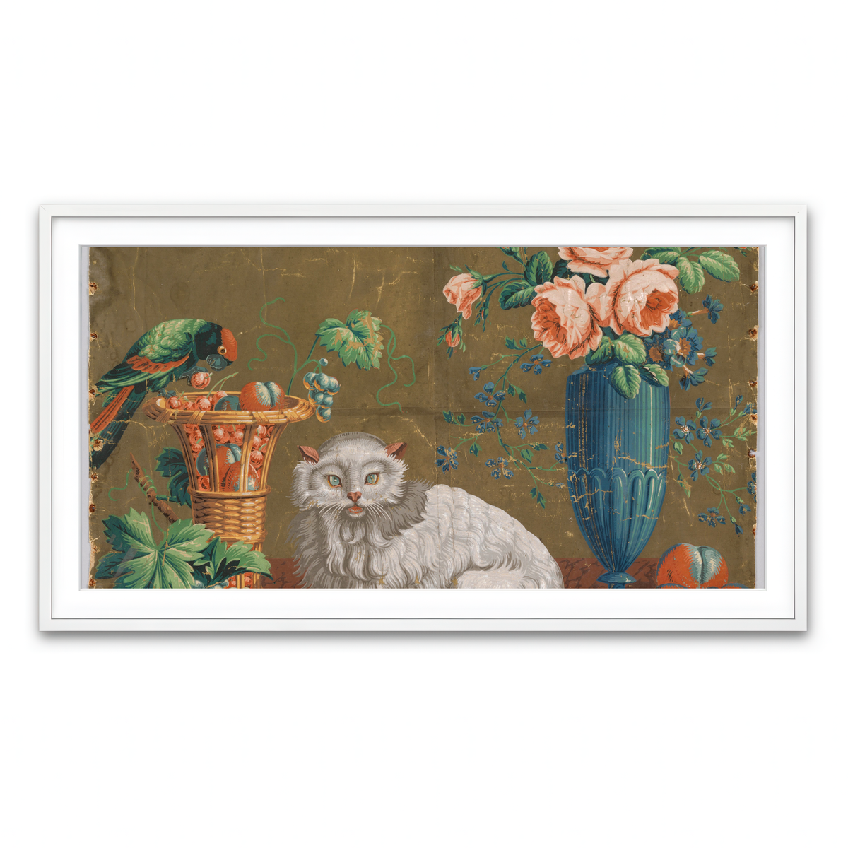 Framed Print 2x1 White