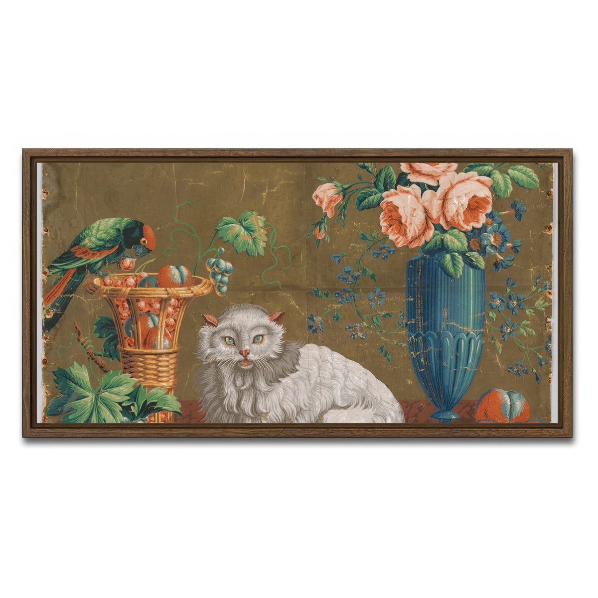 AUTO-MOCKUP WHITE | Firescreen | 1 Piece | Walnut Framed Canvas | group=2x1