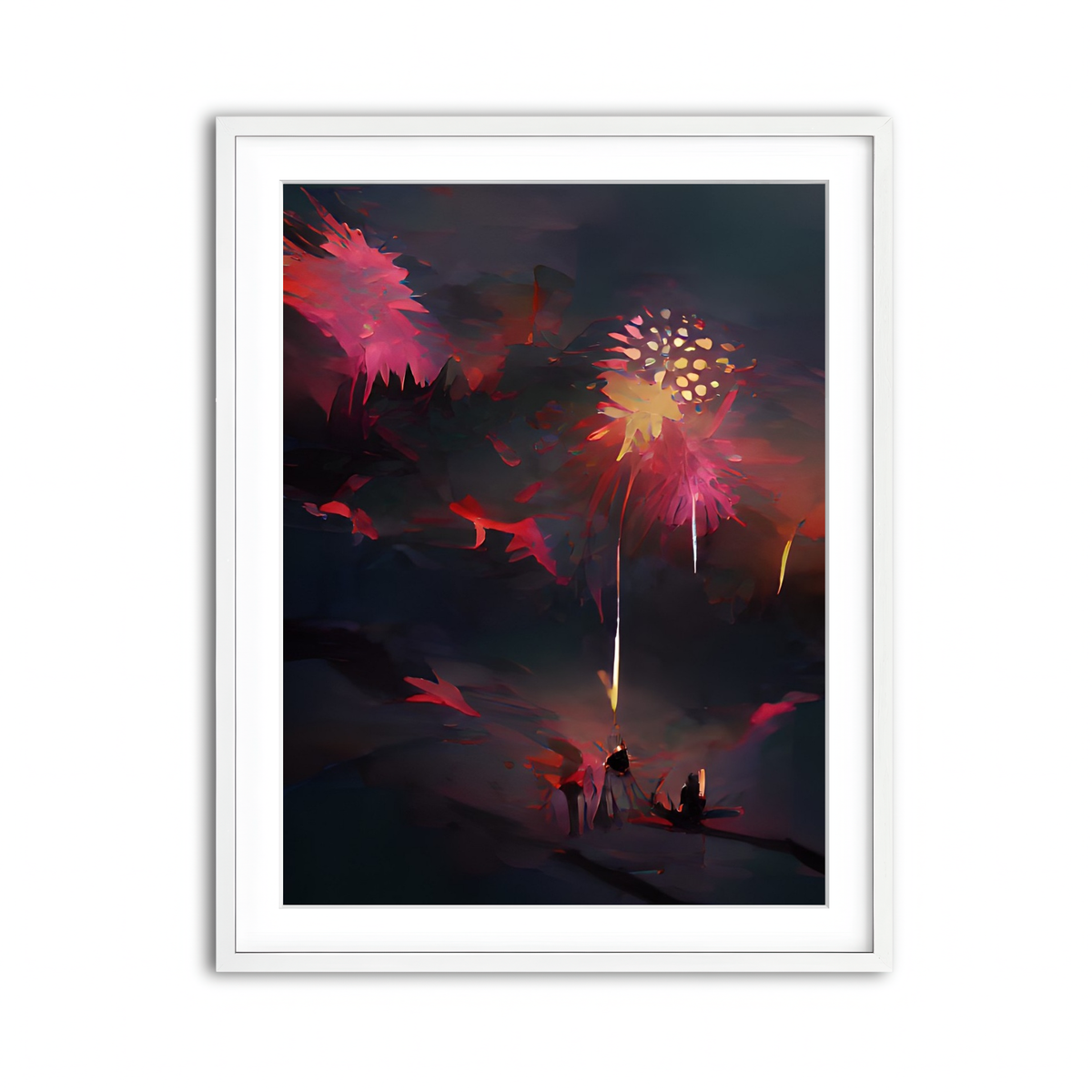 Framed Print 3x4 White