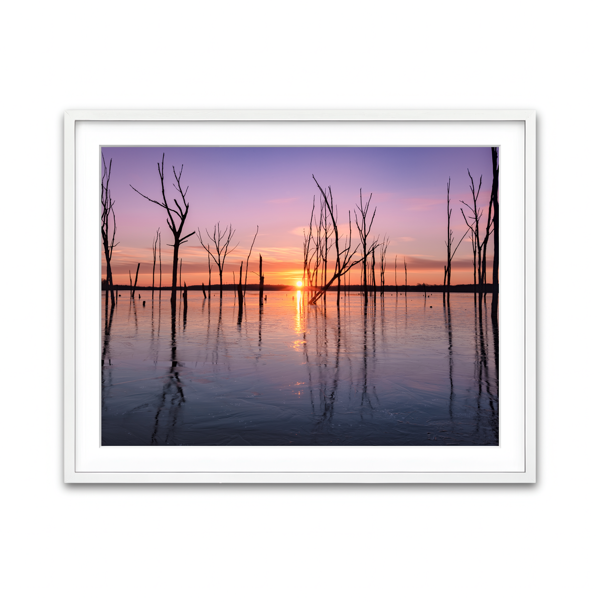 Framed Print 4x3 White