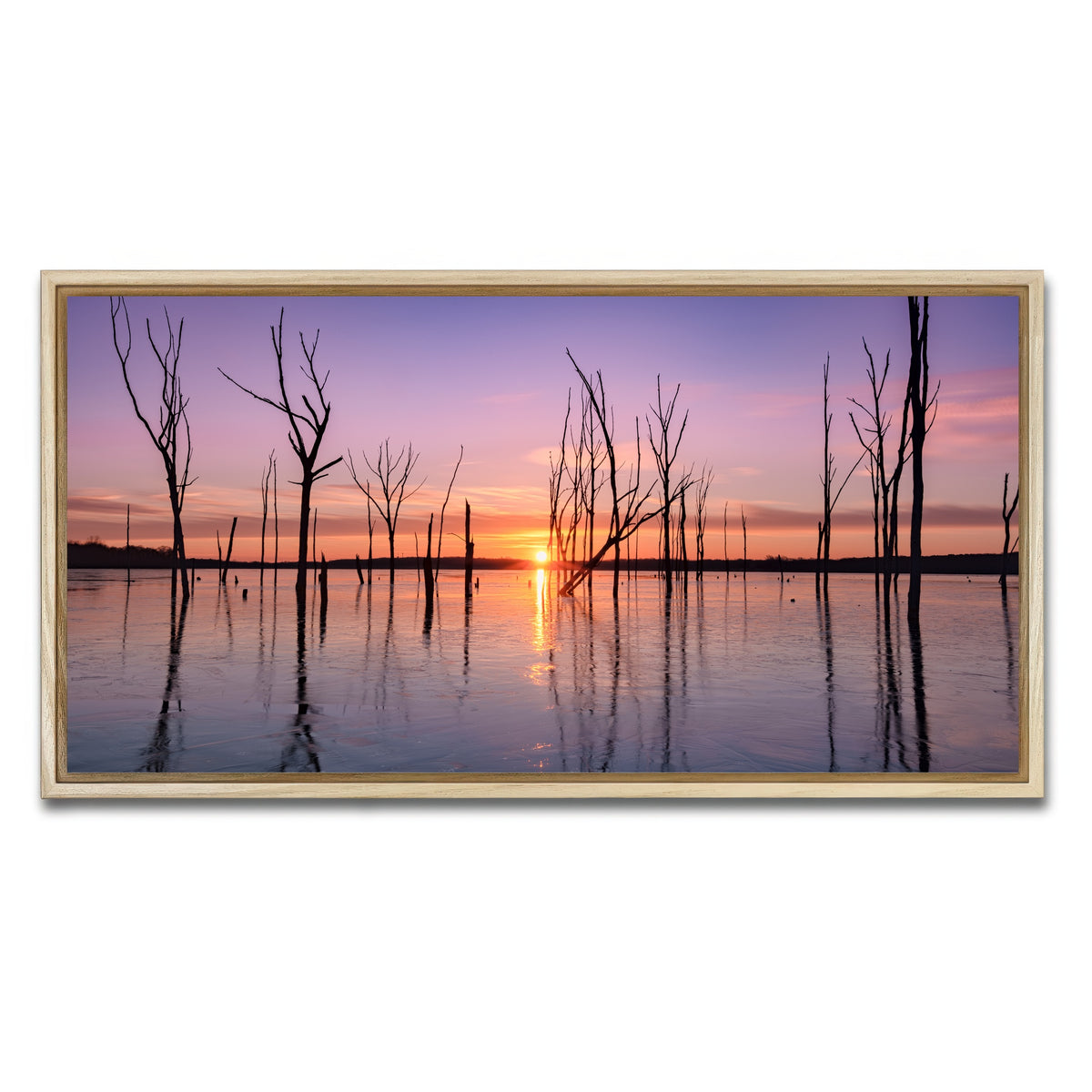 AUTO-MOCKUP WHITE | First Light | 1 Piece | Natural Framed Canvas | group=2x1