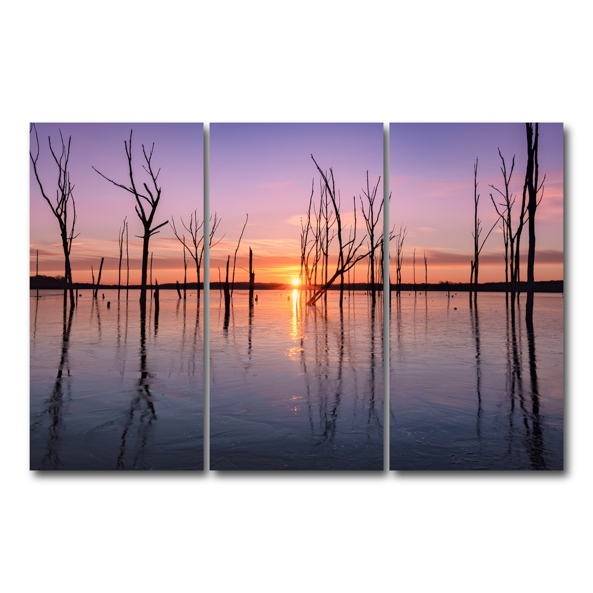 AUTO-MOCKUP WHITE | First Light | 3 Piece | Gallery Wrap Canvas | group=12x24