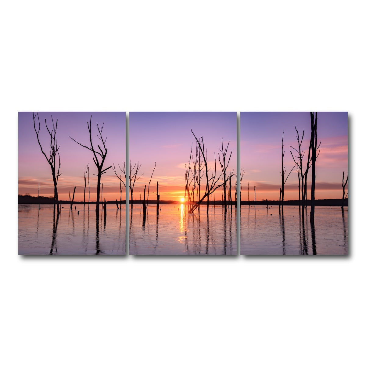 AUTO-MOCKUP WHITE | First Light | 3 Piece | Gallery Wrap Canvas | group=18x24