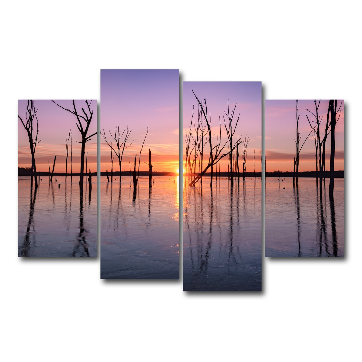 AUTO-MOCKUP WHITE | First Light | 4 Piece | Gallery Wrap Canvas | group=4_short