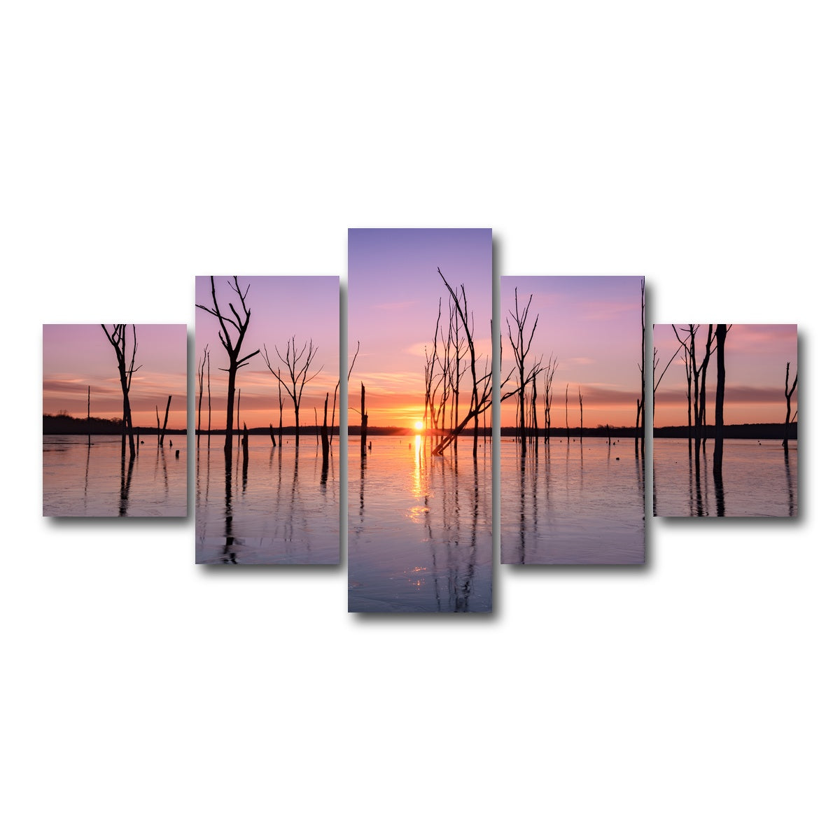 AUTO-MOCKUP WHITE | First Light | 5 Piece | Gallery Wrap Canvas | group=5_short
