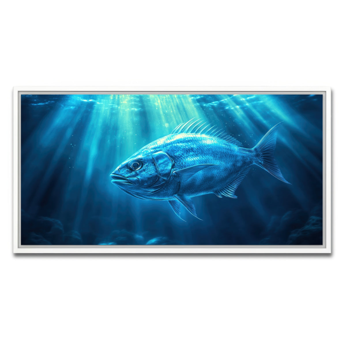 AUTO-MOCKUP WHITE | Fish Dreamscape | 1 Piece | White Framed Canvas | group=2x1