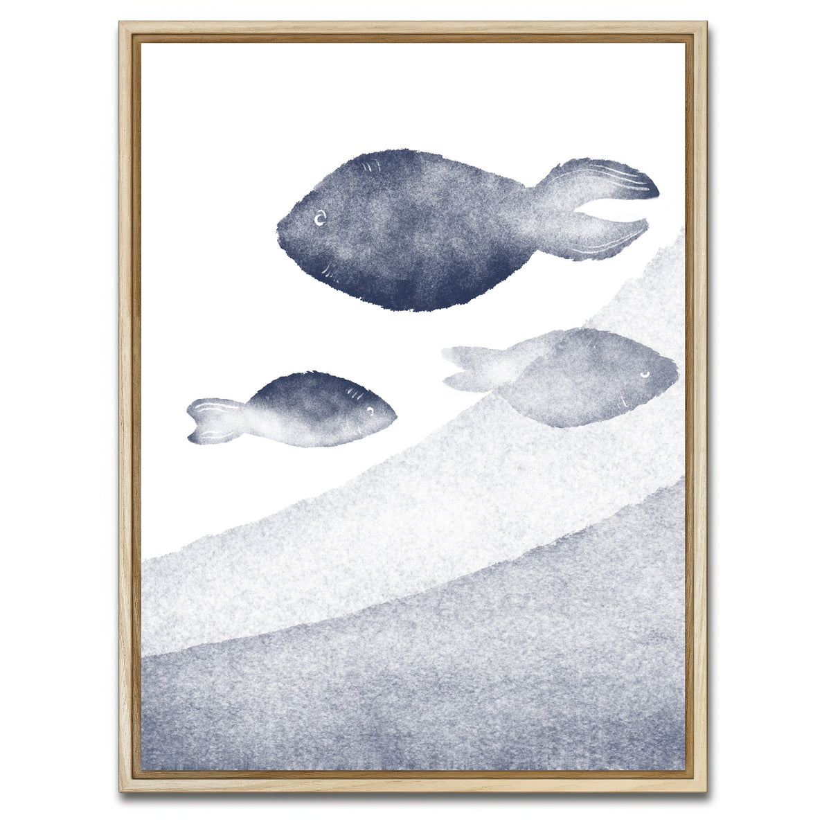 AUTO-MOCKUP WHITE | Fishes | 1 Piece | Natural Framed Canvas | group=3x4
