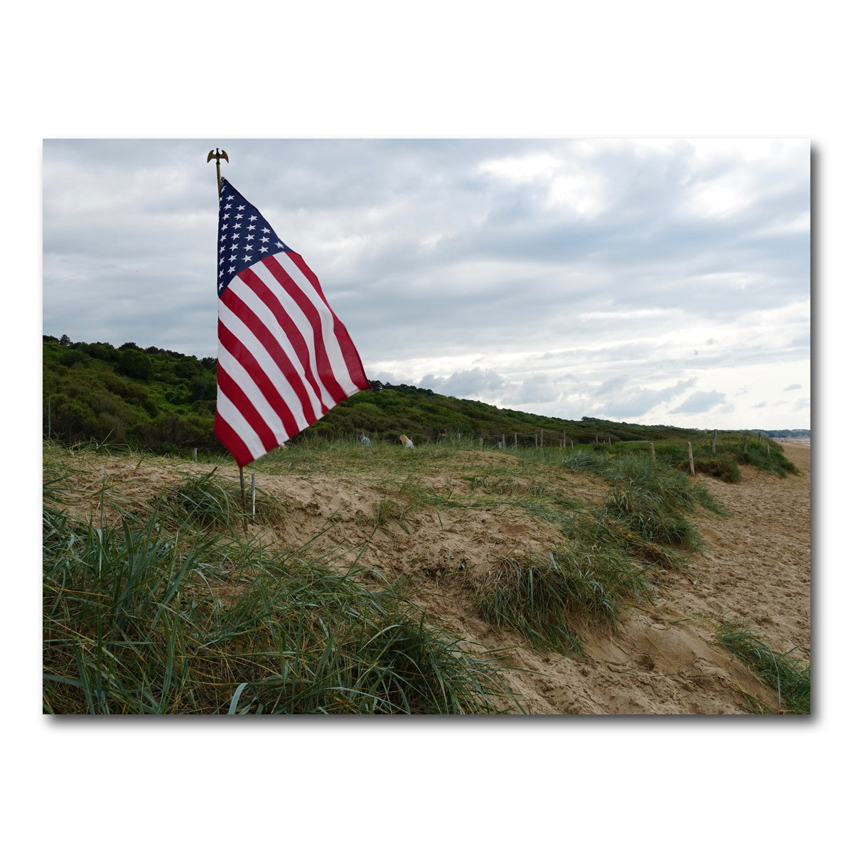 AUTO-MOCKUP WHITE | Flag On Omaha Beach | 1 Piece | Gallery Wrap Canvas | group=4x3