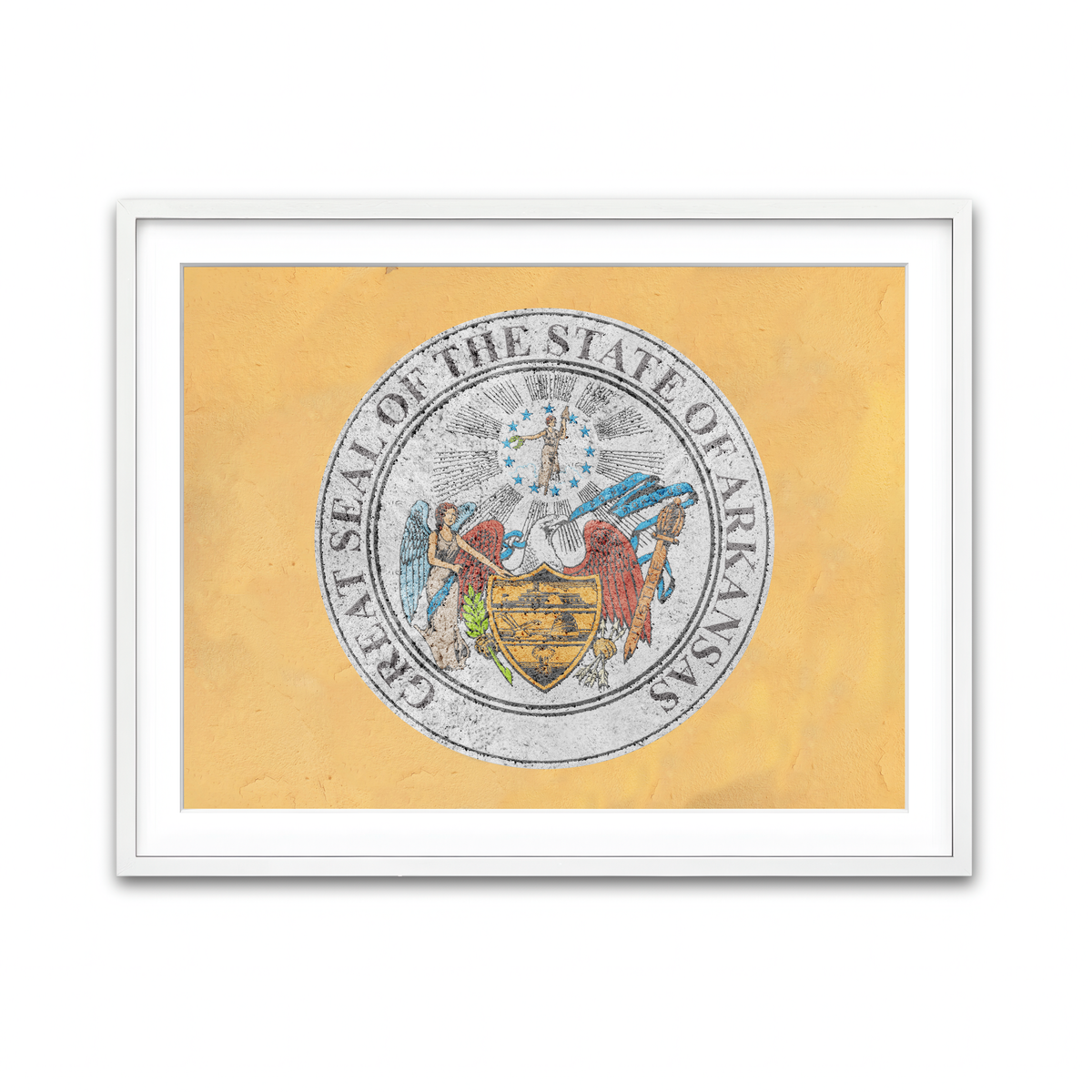 Framed Print 4x3 White