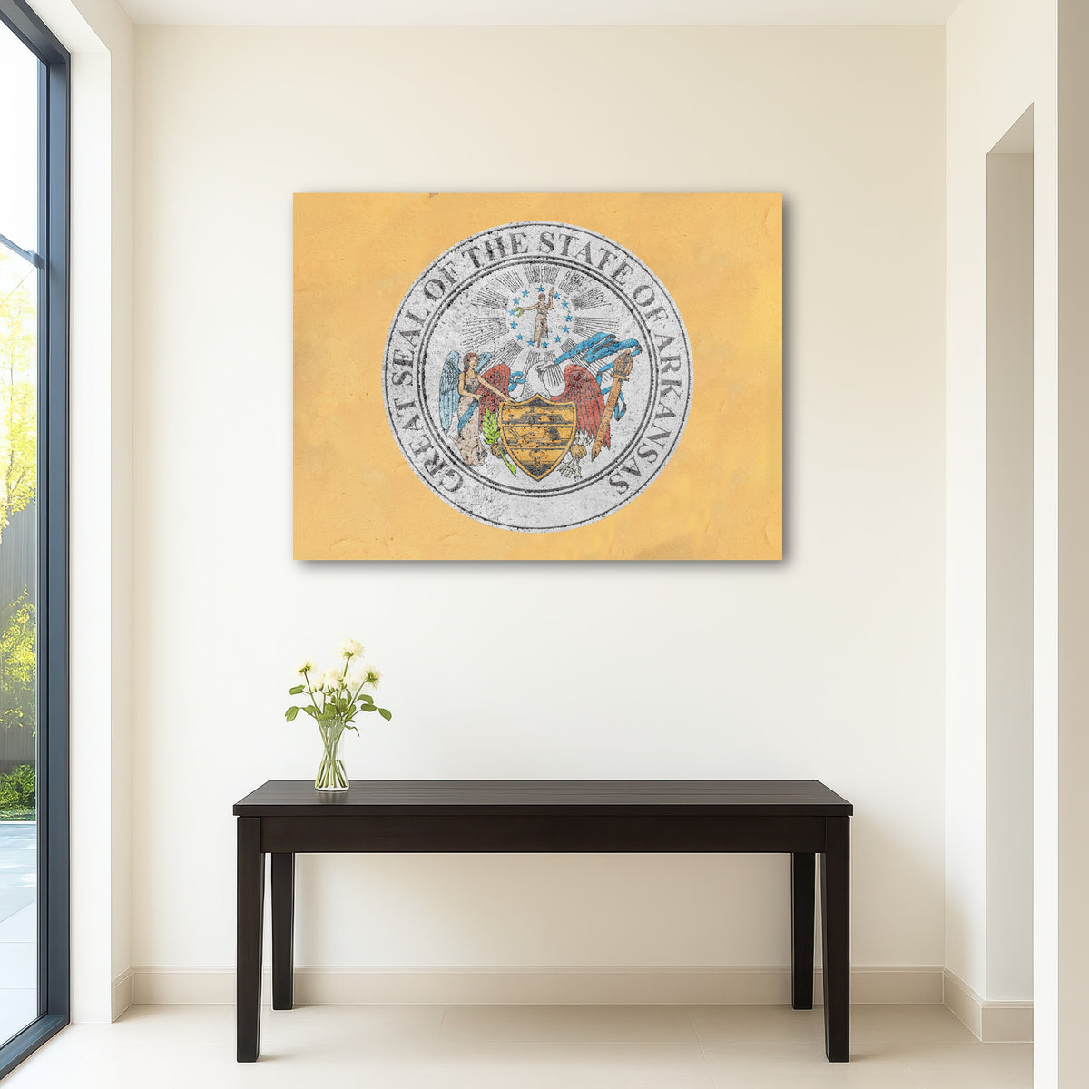 AUTO-MOCKUP ROOM | Flag of US state Arkansas seal