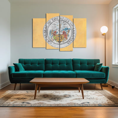 AUTO-MOCKUP ROOM | Flag of US state Arkansas seal