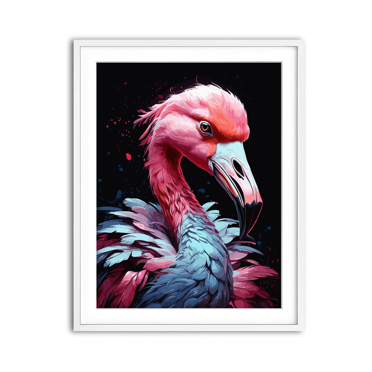 Framed Print 3x4 White