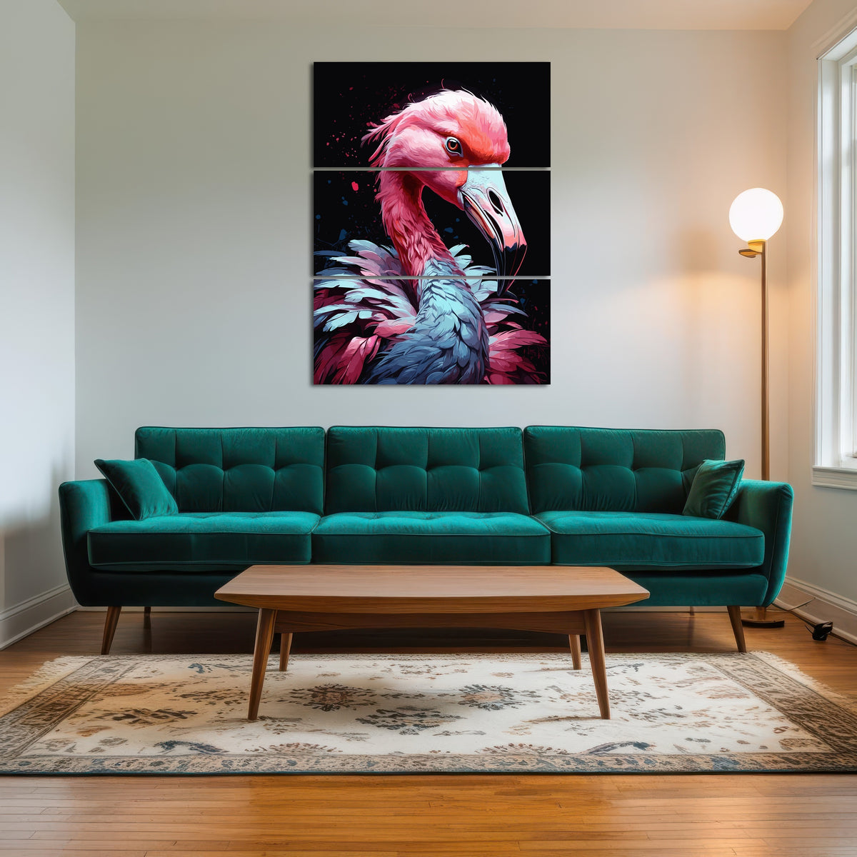 AUTO-MOCKUP ROOM | Flamingo Animal Colorful