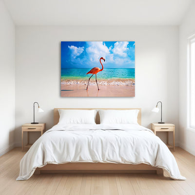 AUTO-MOCKUP ROOM | Flamingo On The Beach