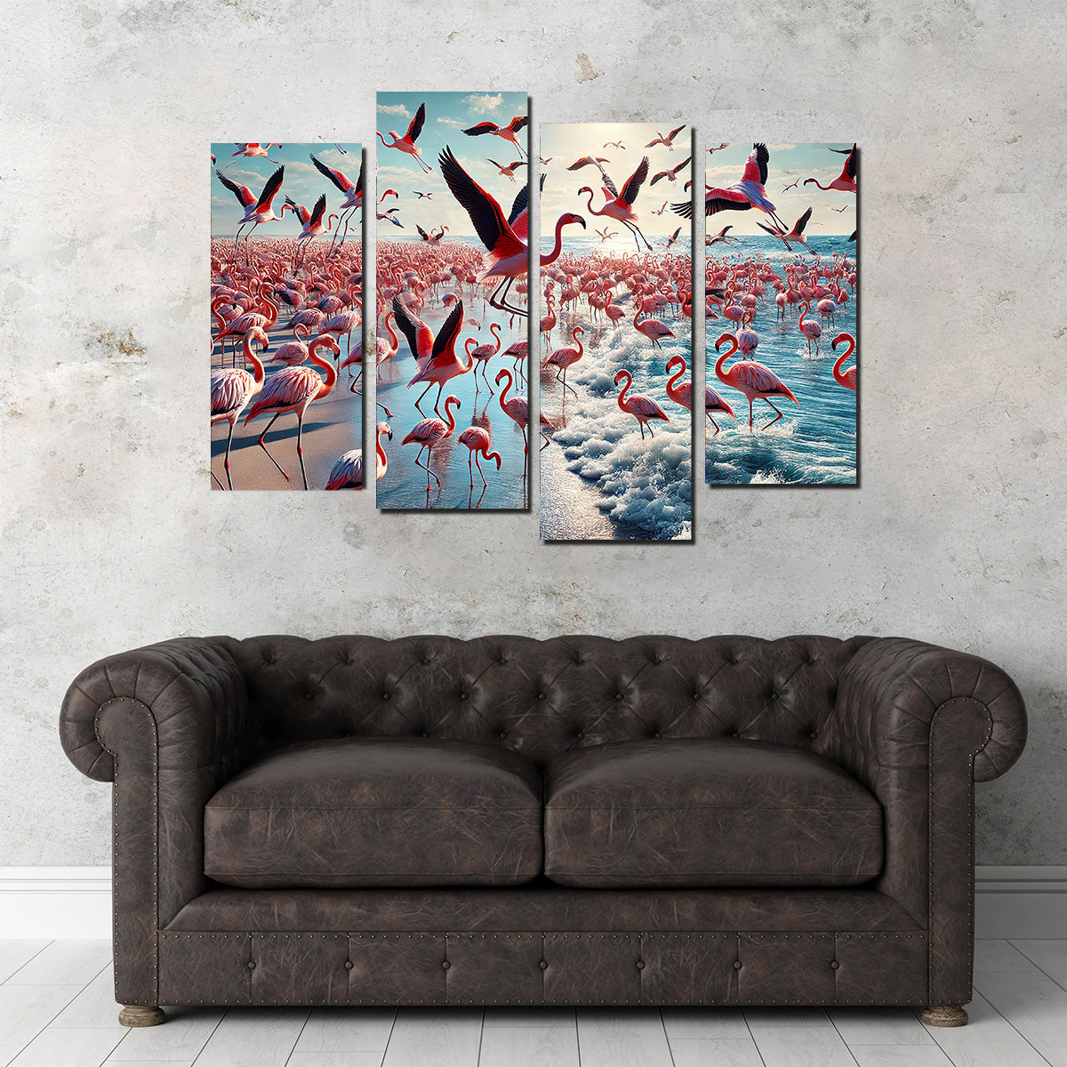 Flamingo Shore Wall Art