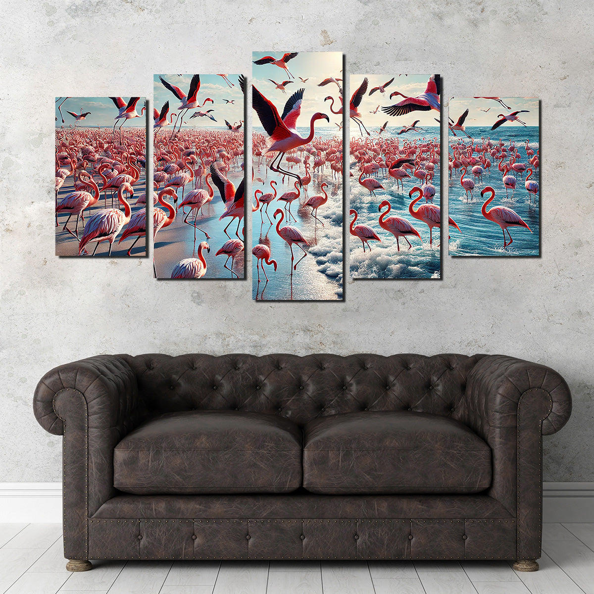 Flamingo Shore Wall Art