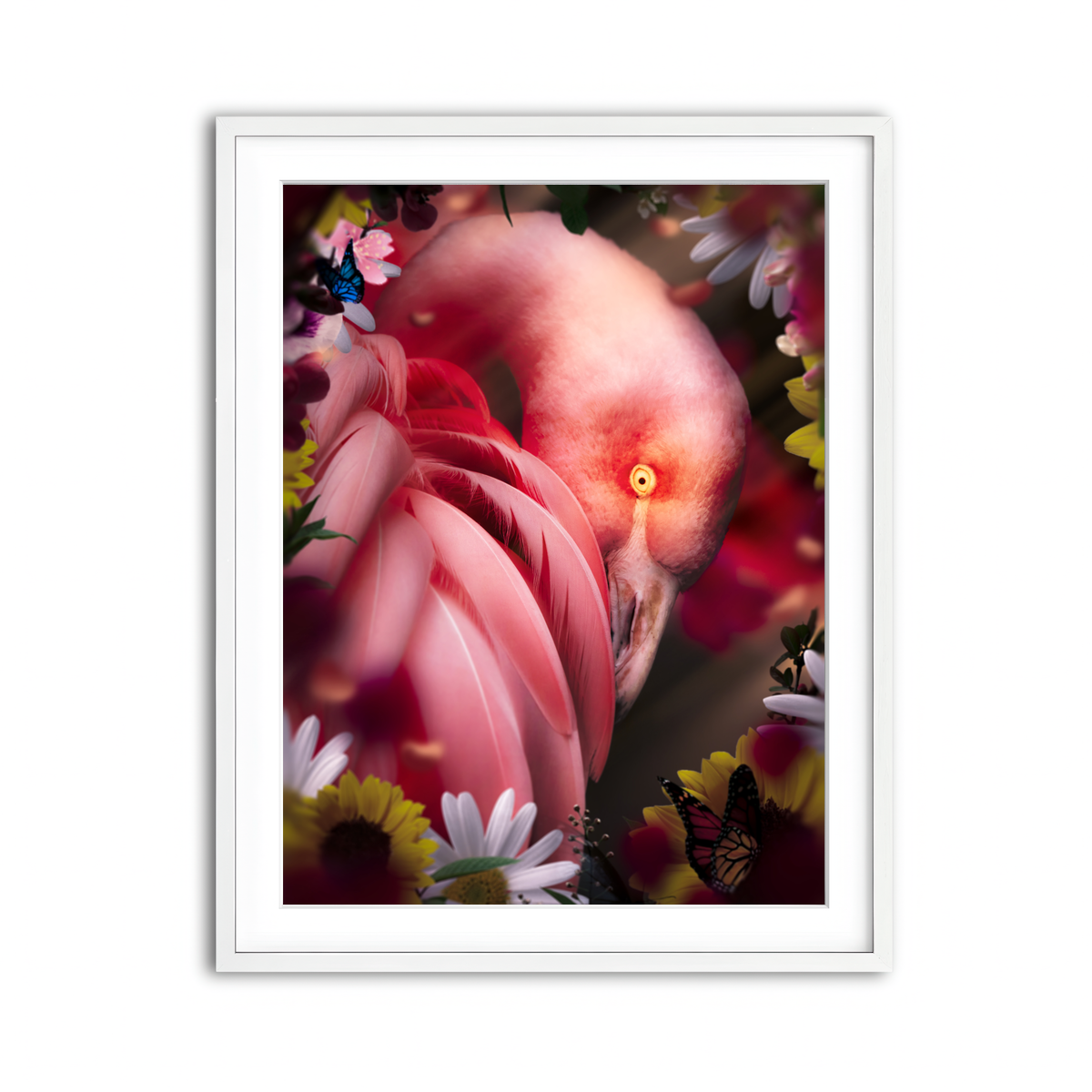 Framed Print 3x4 White