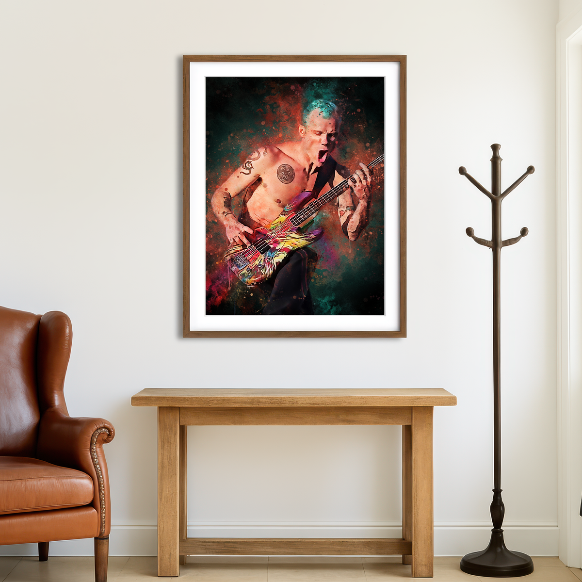 AUTO-MOCKUP ROOM | Flea Guitarist Wall Art