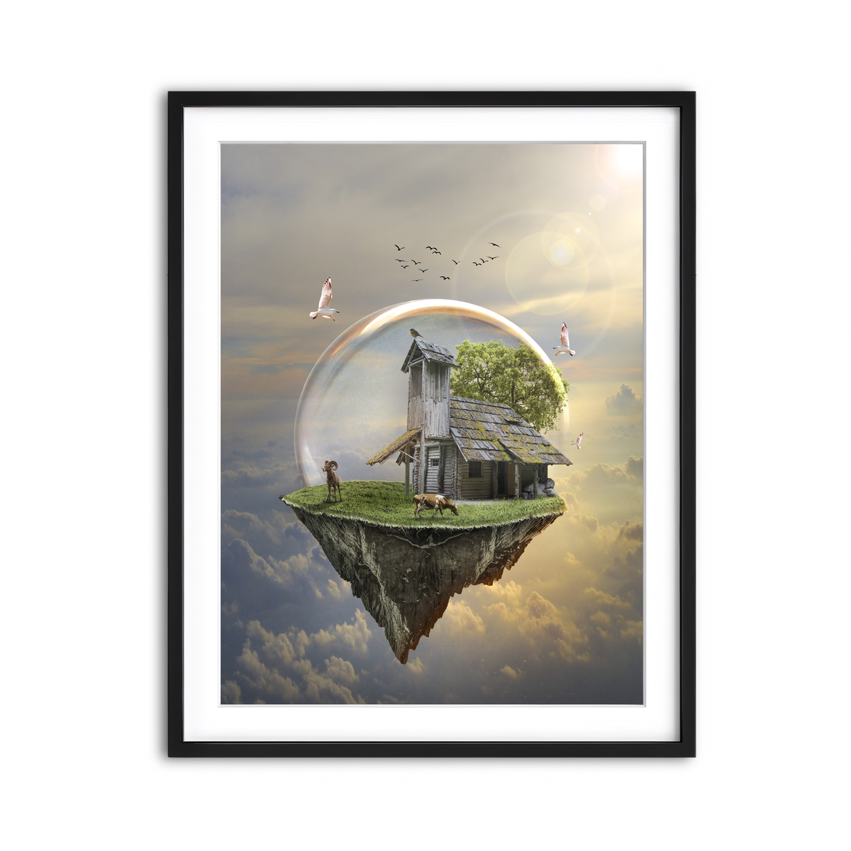 Framed Print 3x4 Black