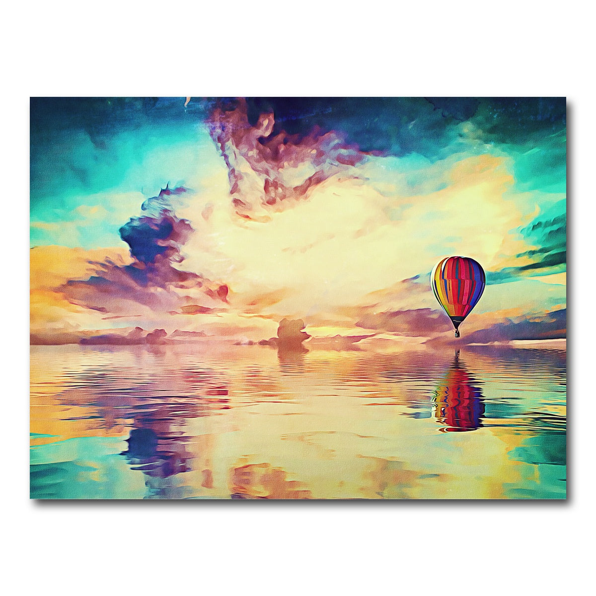AUTO-MOCKUP WHITE | Floating away | 1 Piece | Gallery Wrap Canvas | group=4x3