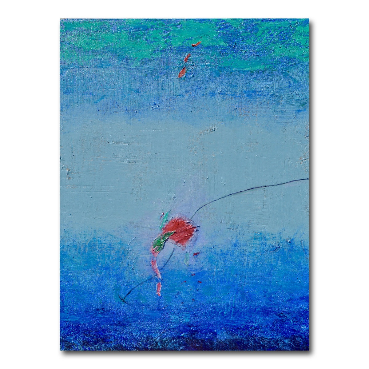 AUTO-MOCKUP WHITE | Floating in Blue | 1 Piece | Gallery Wrap Canvas | group=3x4