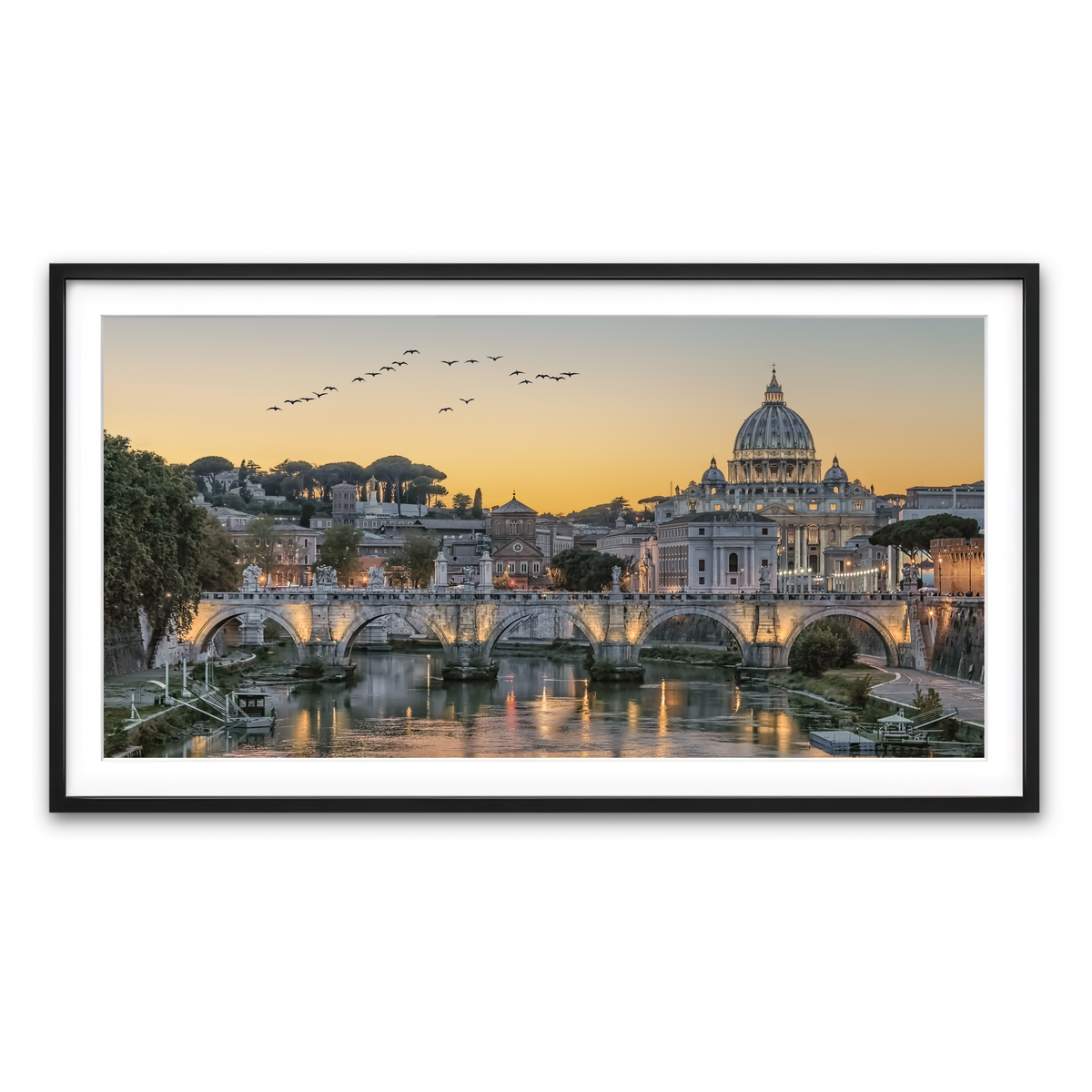 Framed Print 2x1 Black