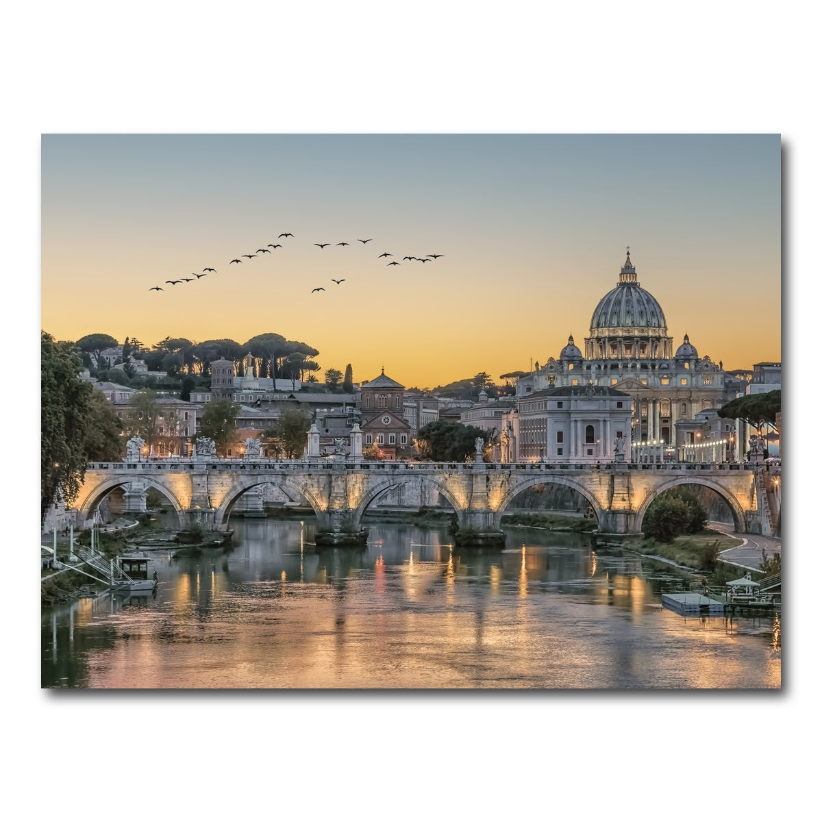 AUTO-MOCKUP WHITE | Flock Of Birds | 1 Piece | Gallery Wrap Canvas | group=4x3